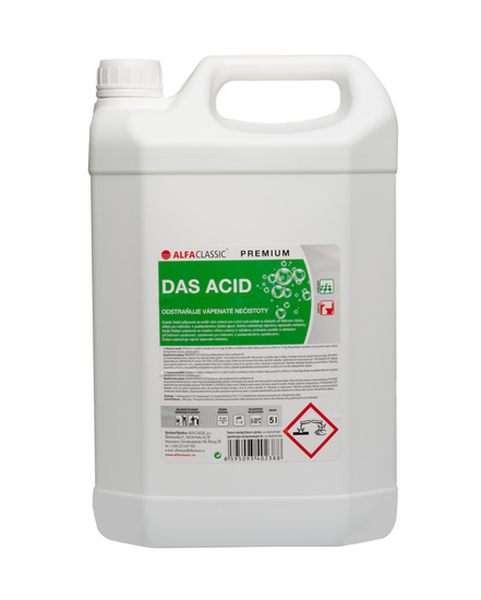 G08 DAS ACID PREMIUM, 5 l, kyselý čisticí prostředek na podlahy