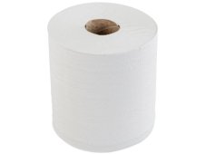 Papírové ručníky v rolích MERIDA OPTIMUM MAXI, 2-vrstvé, bílé, délka 150 m, (6 rolí/bal)