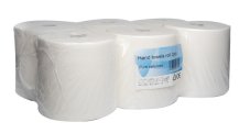 Papírové ručníky v roli AUTOCUT 140/19, 6 rolí, 2 vrstvy, celulóza, bílé