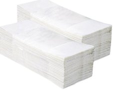 Jednotlivé papírové ručníky skládané ZZ, 100% celulóza, 2-vrstvé, 3200 ks (20x160 ks)