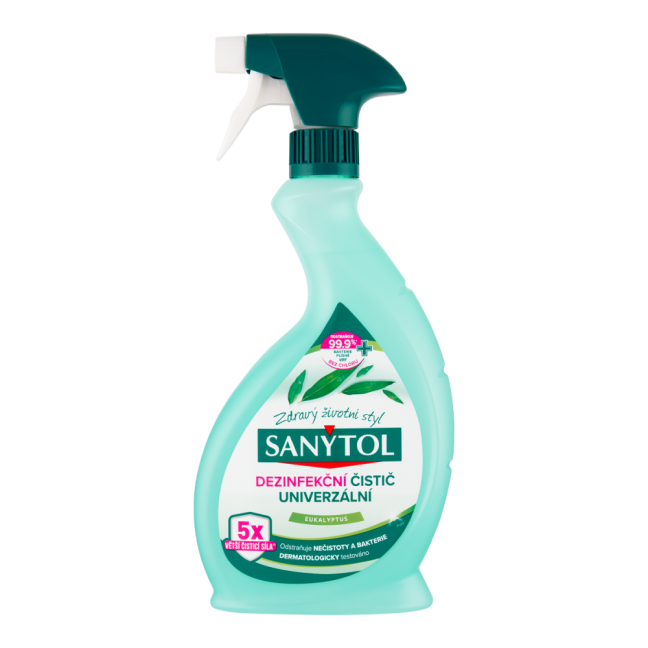 Sanytol - dezinfekční univerzální čistič, sprej, 500 ml, eukalyptus